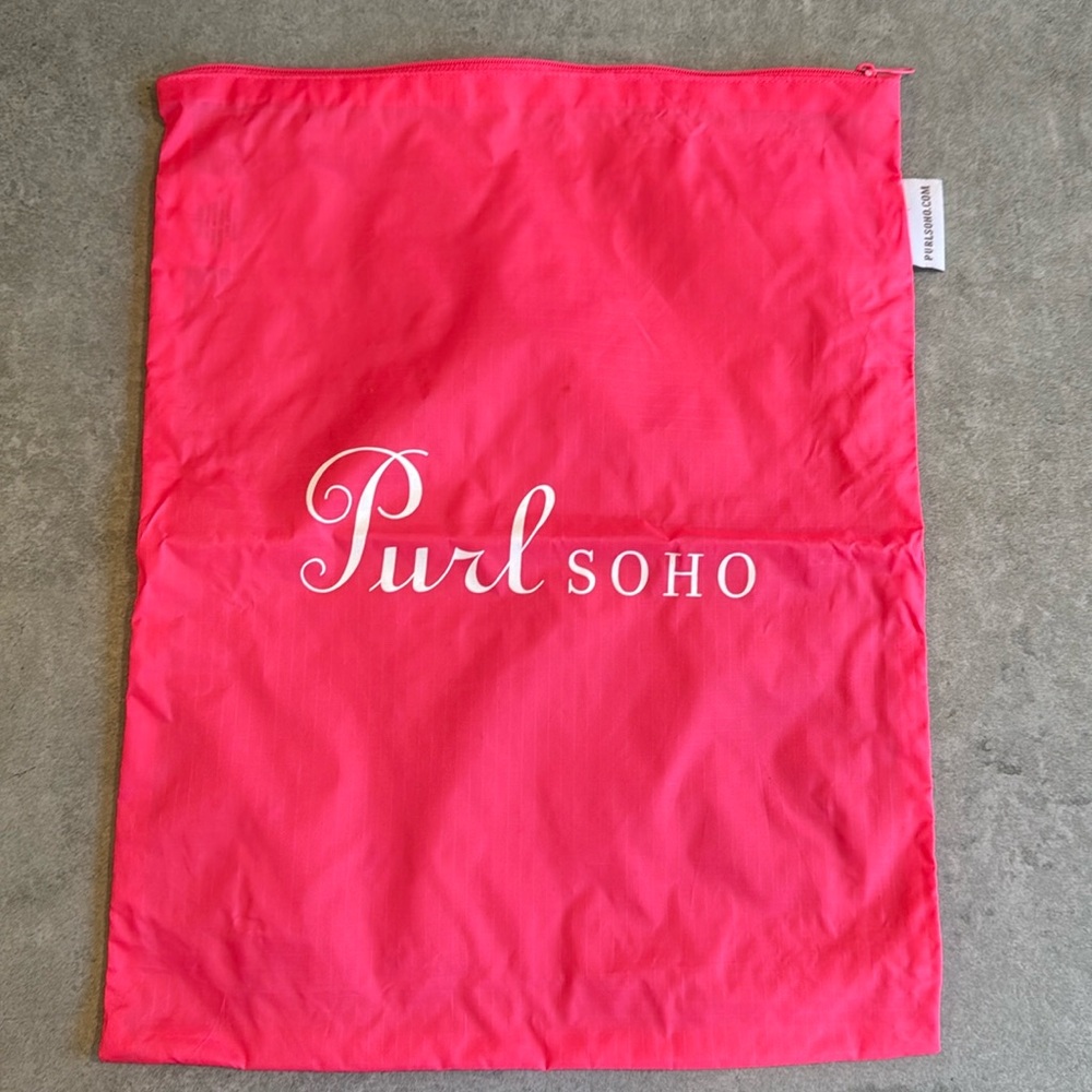 Purl Soho Zippered Project Bag - Hot Pink